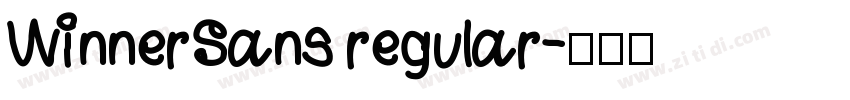 WinnerSans regular字体转换
